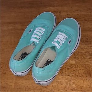 Women Mint Green Vans
